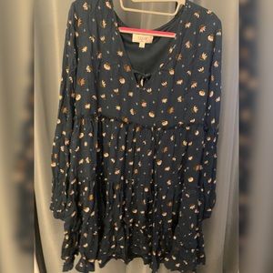 Trendy fall long sleeve dress